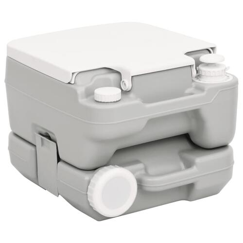 Transportabelt campingtoilet og vandbeholder