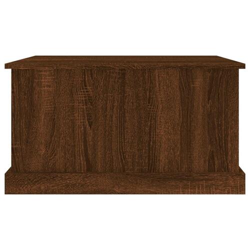 Opbevaringskasse 70x40x38 cm konstrueret træ brun egetræsfarve