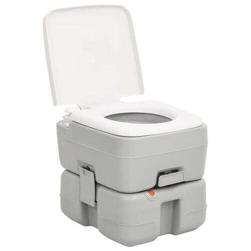 Transportabelt campingtoilet og vandbeholder