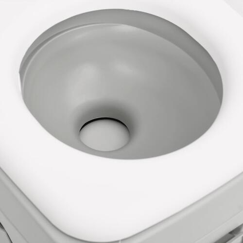 Transportabelt campingtoilet og vandbeholder