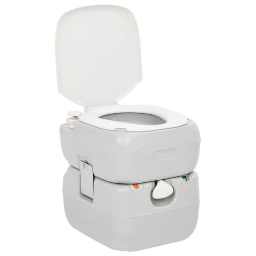 Transportabelt campingtoilet og håndvask