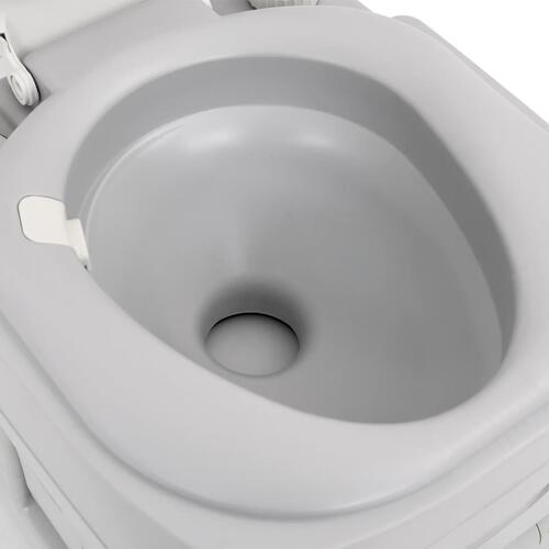Transportabelt campingtoilet og håndvask