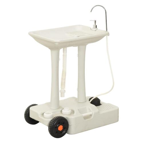 Transportabelt campingtoilet og håndvask med vandbeholder
