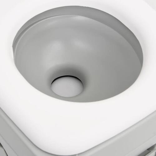 Transportabelt campingtoilet og håndvask
