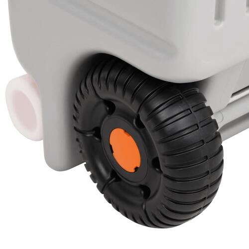Transportabelt campingtoilet og håndvask med vandbeholder