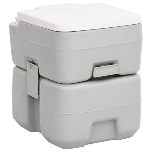 Transportabelt campingtoilet og håndvask