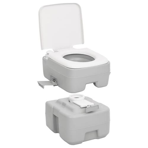 Transportabelt campingtoilet og håndvask