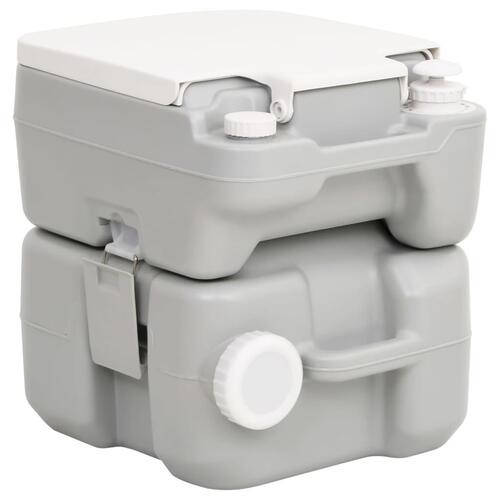 Transportabelt campingtoilet og håndvask