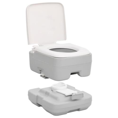 Transportabelt campingtoilet og håndvask