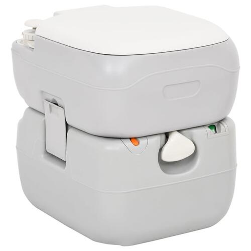 Transportabelt campingtoilet og håndvask med vandbeholder
