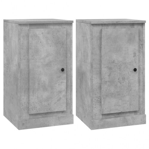 Skænke 2 stk. 37,5x35,5x67,5 cm konstrueret træ betongrå
