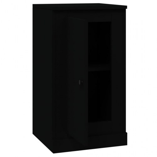 Skænke 2 stk. 37,5x35,5x67,5 cm konstrueret træ sort