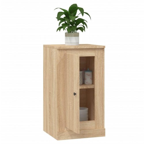 Skænke 2 stk. 37,5x35,5x67,5 cm konstrueret træ sonoma-eg