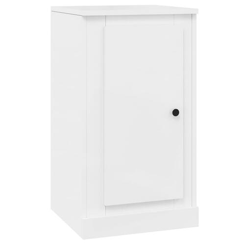Skænk 37,5x35,5x67,5 cm konstrueret træ hvid højglans