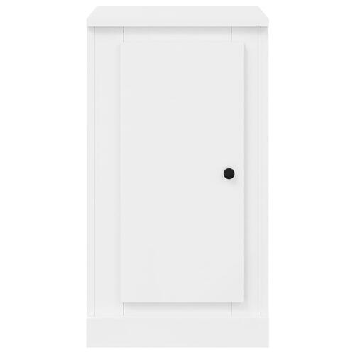 Skænk 37,5x35,5x67,5 cm konstrueret træ hvid højglans