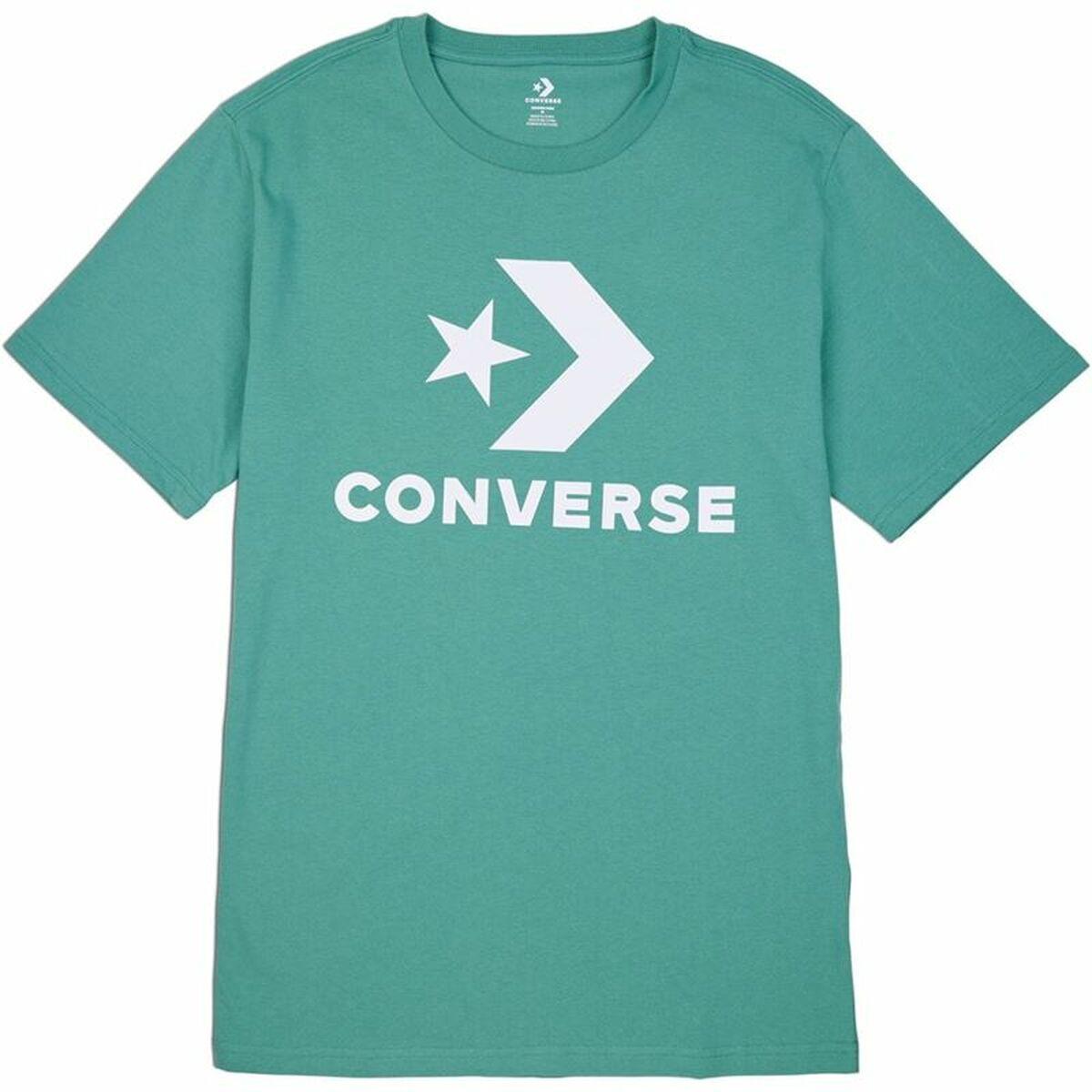 Unisex Kortærmet T-shirt Converse Standard Fit Center Front Large Grøn S