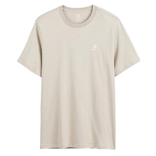 Unisex Kortærmet T-shirt Converse Classic Fit Left Chest Star Chevron Beige 2XS
