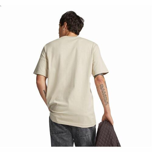 Unisex Kortærmet T-shirt Converse Classic Fit Left Chest Star Chevron Beige 2XS