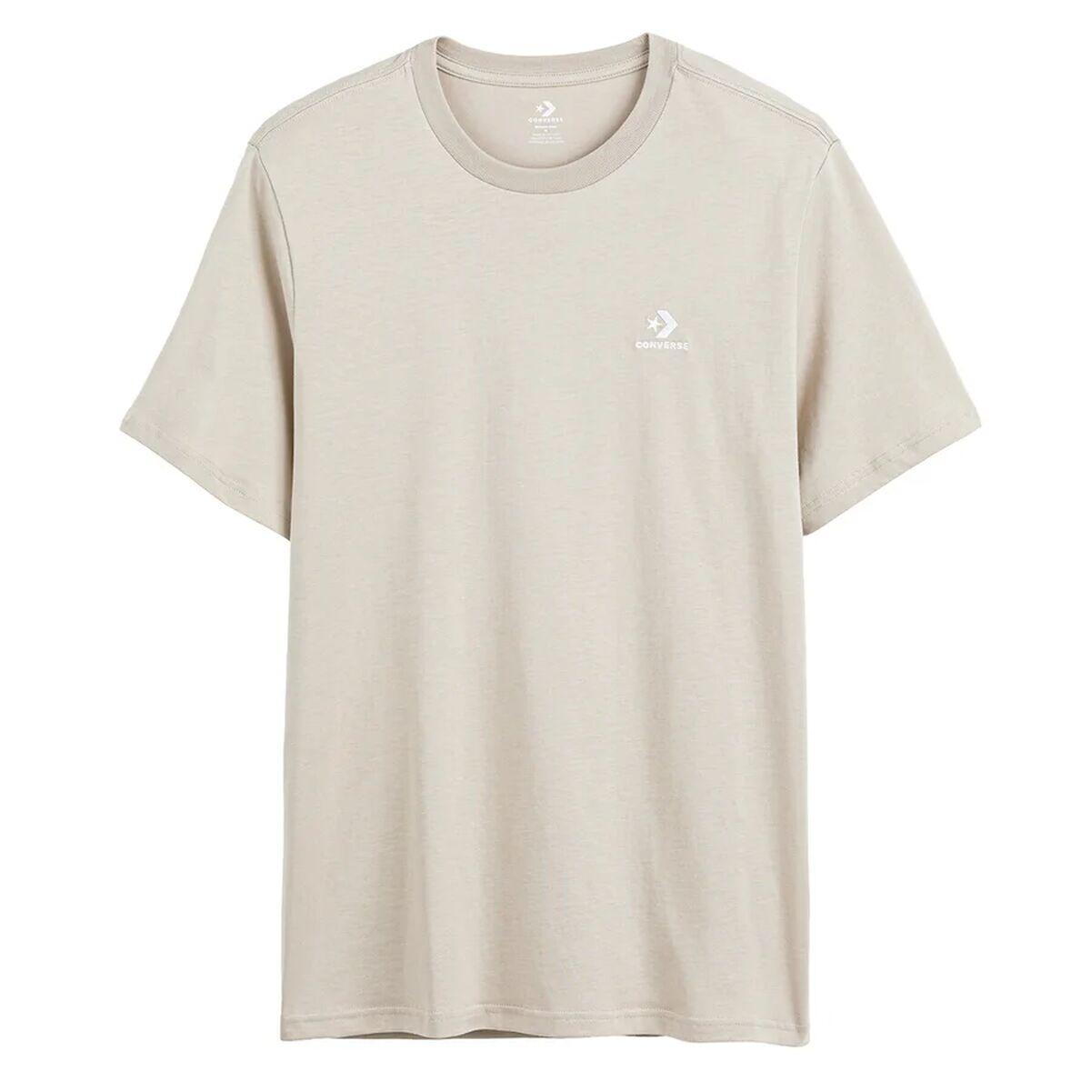 Unisex Kortærmet T-shirt Converse Classic Fit Left Chest Star Chevron Beige XS