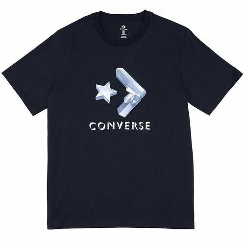 Kortærmet T-shirt til Mænd Converse Crystals Sort M
