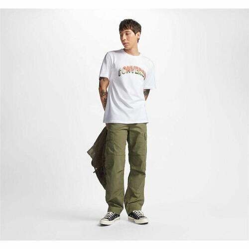 Kortærmet T-shirt til Mænd Converse Mirror Hvid S