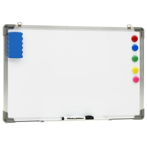 Magnetisk whiteboard 60x40 cm stål hvid