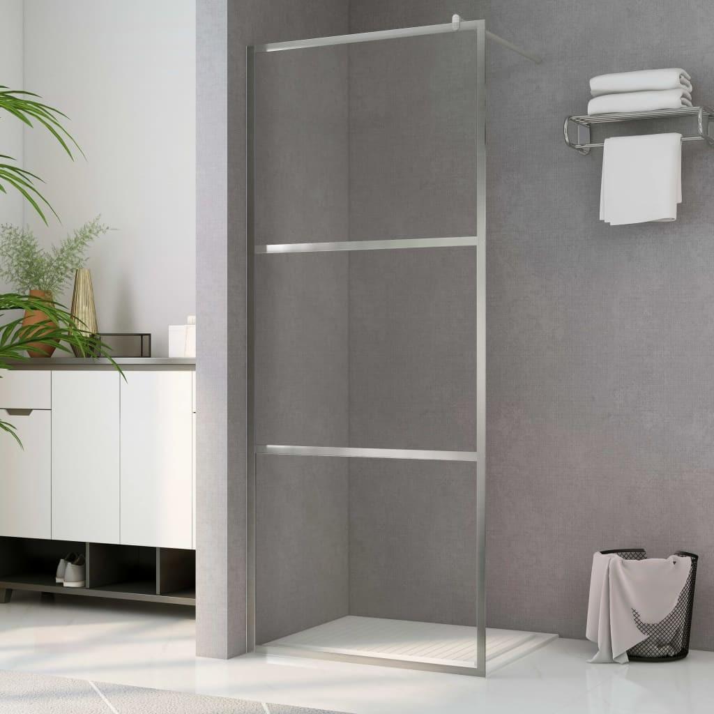 Brusevæg med klart ESG-glas 140x195 cm