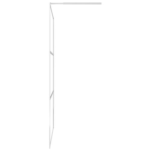 Brusevæg med klart ESG-glas 140x195 cm