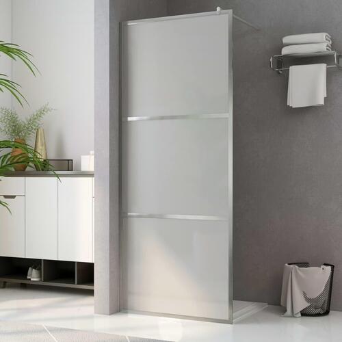 Brusevæg med matteret ESG-glas 80x195 cm