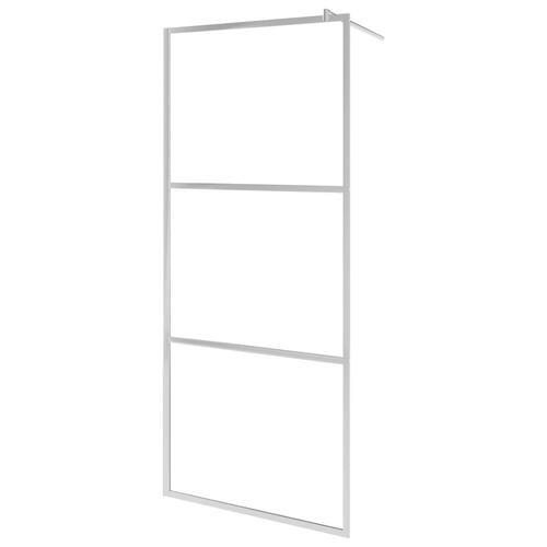 Brusevæg med matteret ESG-glas 80x195 cm