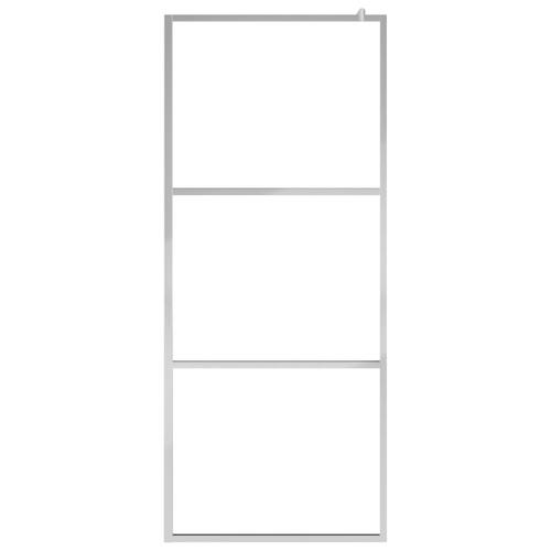 Brusevæg med matteret ESG-glas 80x195 cm