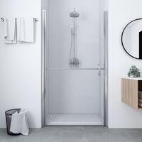 Brusedør 81x195 cm hærdet glas