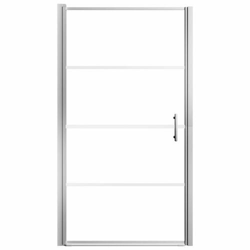 Brusedør 81x195 cm matteret hærdet glas