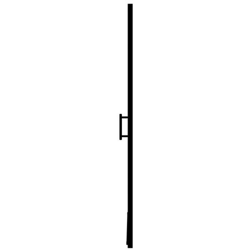 Brusedør 81x195 cm matteret hærdet glas sort