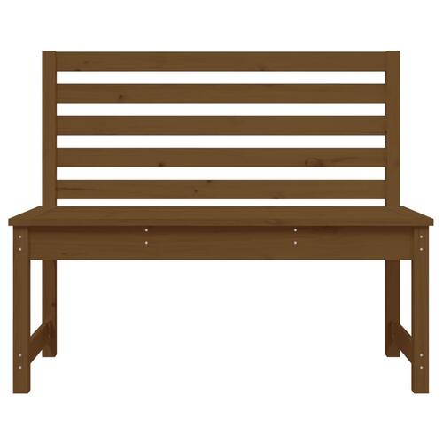 Havebænk 109 cm massivt fyrretræ gyldenbrun