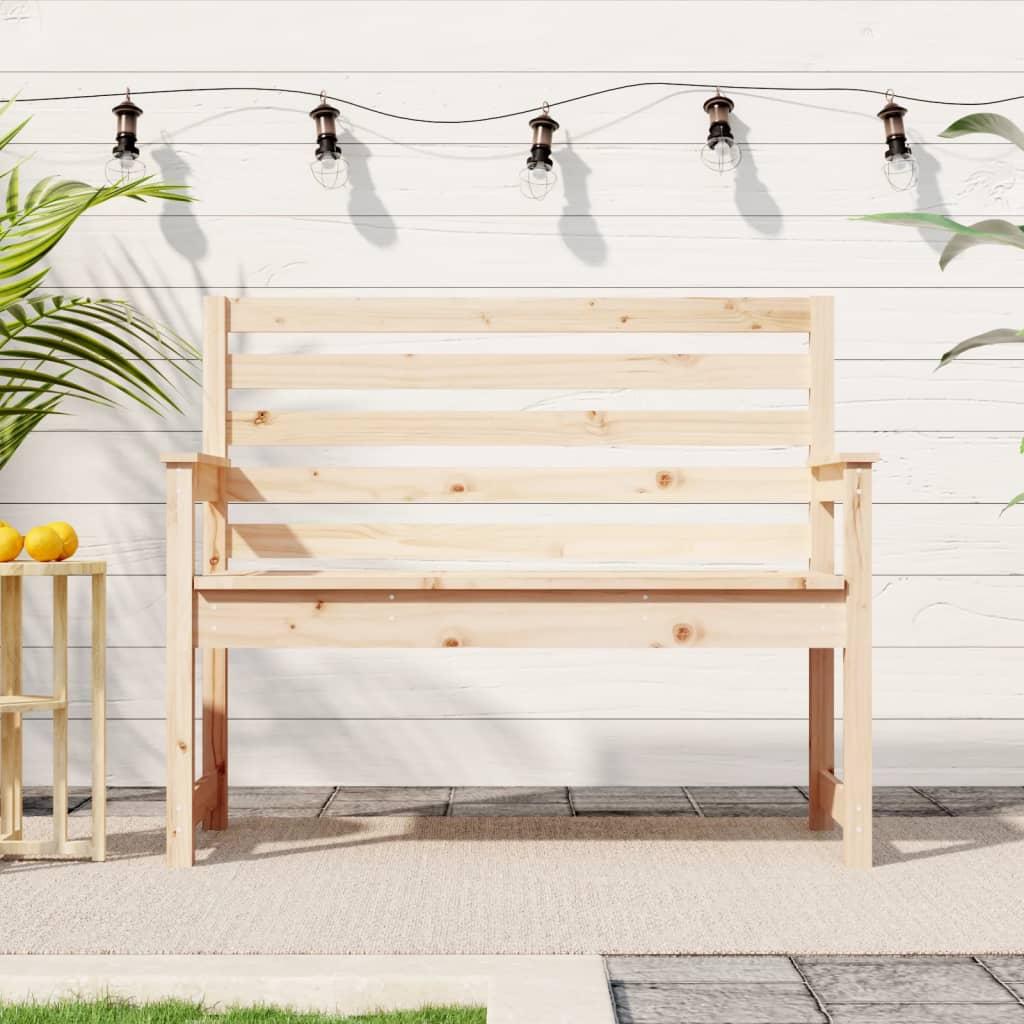 Havebænk 109x48x91,5 cm massivt fyrretræ