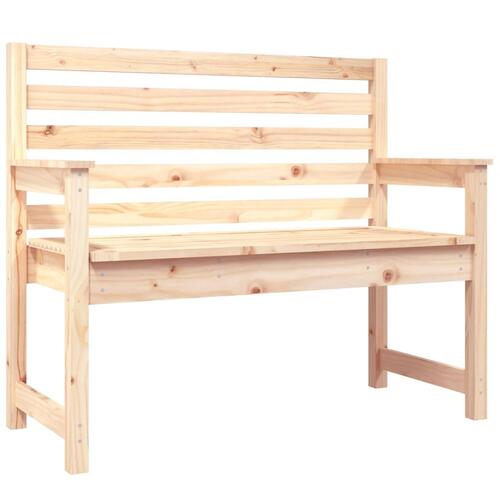 Havebænk 109x48x91,5 cm massivt fyrretræ
