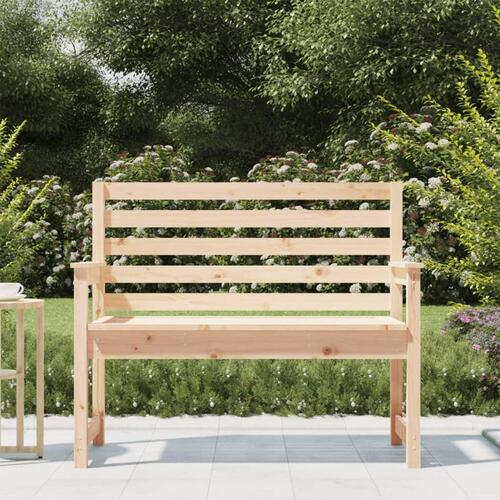 Havebænk 109x48x91,5 cm massivt fyrretræ