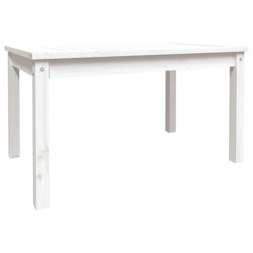 Havebord 82,5x50,5x45 cm massivt fyrretræ hvid