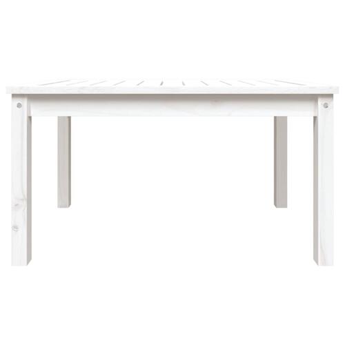 Havebord 82,5x50,5x45 cm massivt fyrretræ hvid