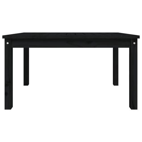 Havebord 82,5x50,5x45 cm massivt fyrretræ sort