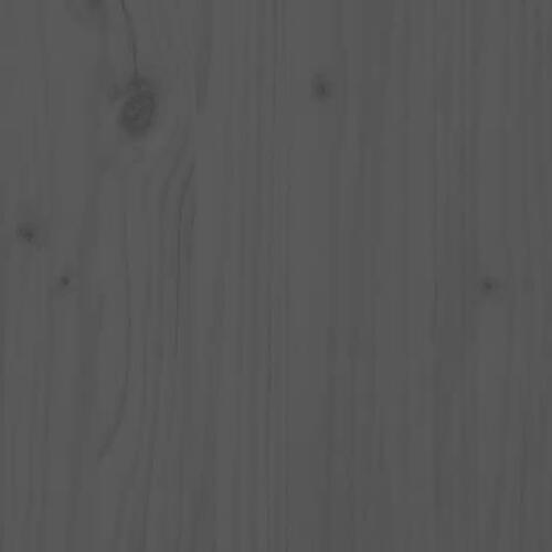 Havebænk 109x48x91,5 cm massivt fyrretræ grå