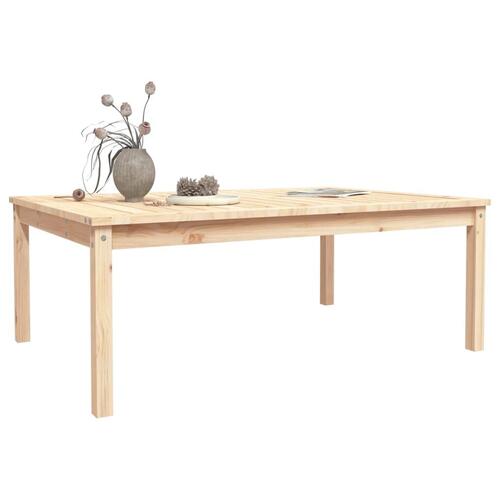 Havebord 121x82,5x45 cm massivt fyrretræ