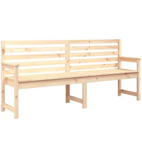 Havebænk 203,5x48x91,5 cm massivt fyrretræ