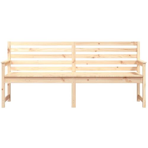 Havebænk 203,5x48x91,5 cm massivt fyrretræ
