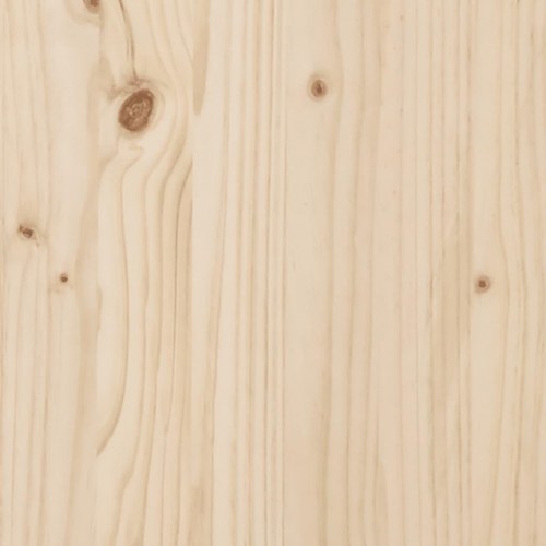Havebord 82,5 × 82,5 × 76 cm i massivt fyrretræ - natur