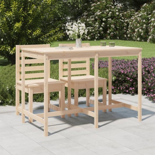 Havebord 159,5x82,5x110 cm massivt fyrretræ