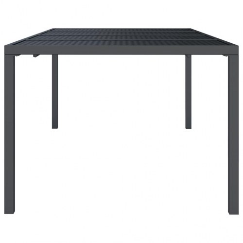 Havebord i stål 200 × 100 × 72 cm - antracitgrå