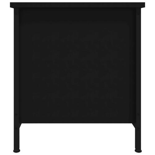 Tv-bord 100x40x45 cm konstrueret træ sort