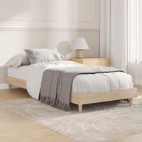 Sengeramme 75x190 cm uden madras konstrueret træ sonoma-eg